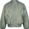 Men's Zip Up Long Sleeve Bomber Jacket - Military Green