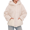 Montana Eco-Fur Down Fill Coat in Ivory - Ivory