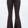 American Bazi High Waist Pull On Flare Jeans - Black