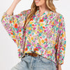 SAGE + FIG Button Down Floral Shirt - MULTI