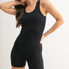 MONO B Classic Seamless Ribbed Tank - BLACK