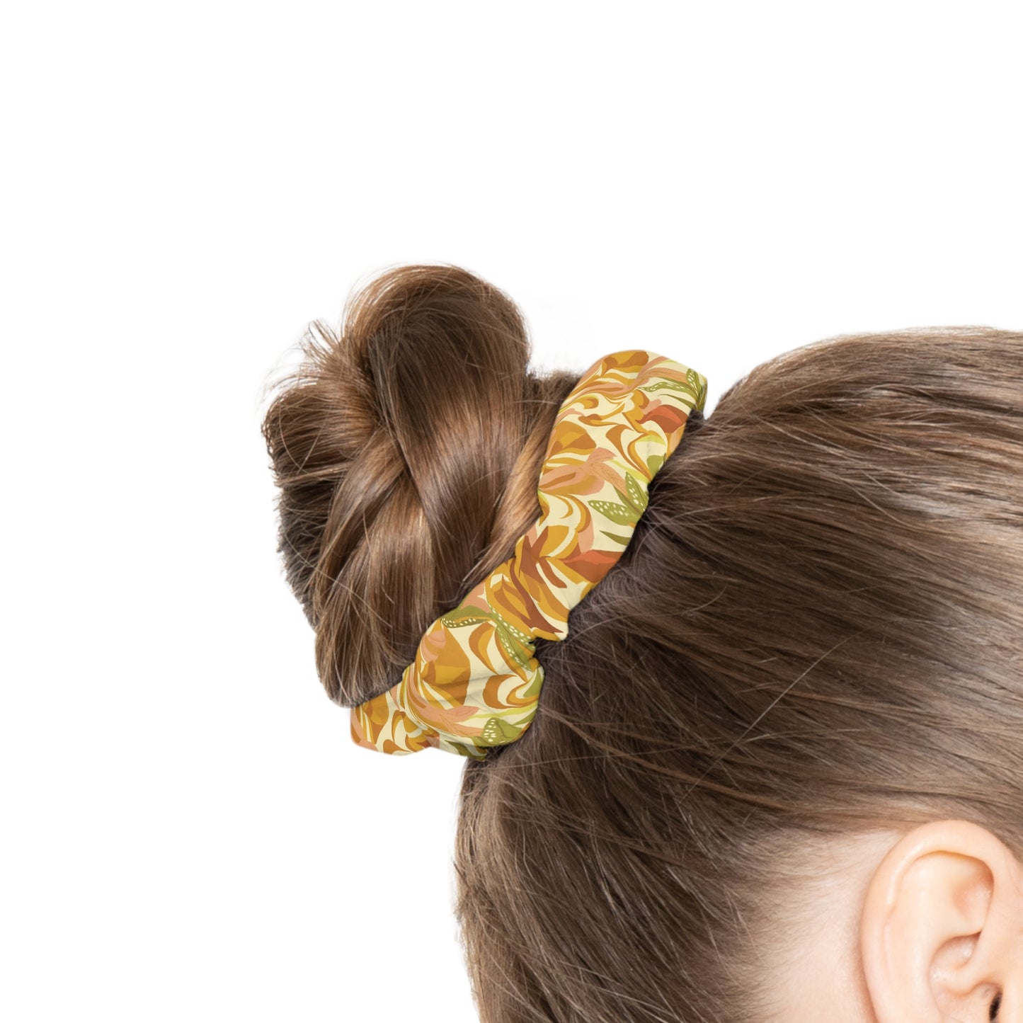 Autumn Abstract Scrunchie | Colorful Hair Accessory, Fall Fashion, Boho Style, Gift for Her, Everyday Wear