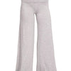 Zenana Fold Over Waist Comfy Wide Leg Pants - H GREY