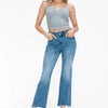 bytos Raw Hem Distressed Mid Rise Crop Jeans - Medium