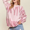 ADORA Drop Shoulder Graffiti Sweater - PINK