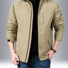 Men's Plus Size Lightweight Zip Up Jacket - Khaki