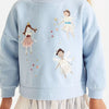 Children's Fairy Crew Neck Sweatshirt - Light Blue