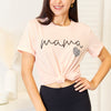 Simply Love MAMA Heart Graphic T-Shirt - Dusty Pink