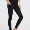 High Waisted Leggings with Pockets - Black