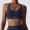 Strappy Back Sports Bra - Navy