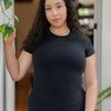 BRUSHED commit tee - Black