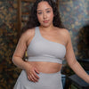 GRAVITY rise asymmetrical sports bra - Glacier Mist