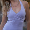BRUSHED commit halter tank - Wisteria