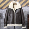 Classic B3 Sheepskin Bomber Shearling Leather Jacket - -