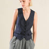 FOREVER CONNECTED WOVEN VEST - NAVY