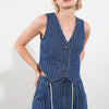 I STILL BELIEVE DENIM VEST - MEDIUM INDIGO