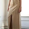 BETWEEN THE PAGES WOVEN SKIRT - TAUPE