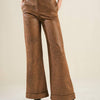 A GIFT FROM LOVE LEATHER PANTS - BROWN