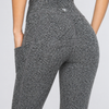 Heather Pocket Leggings Made in USA - Heather Gray
