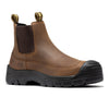 ROCKROOSTER Woodland Brown 6 inch Composite Toe Pull-on Leather Work Boots AK664 - Brown