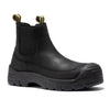 ROCKROOSTER Woodland Brown 6 inch Composite Toe Pull-on Leather Work Boots AK664 - Black