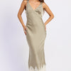 Emery Midi Dress - Light Olive