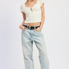 Clover Top - White