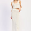 Isolde Halter Top - Ivory