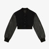 Womens Aviator Sheepskin Shearling Leather Bomber Jacket - -