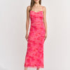 Hallie Maxi Dress - Fuschia Floral