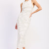 Eira Midi Dress - Cream Combo