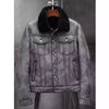 Mens Sheepskin Shearling Bomber Jacket B3 Flight Jacket Pilots Coat - -