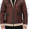 Mitchel Brown B3 Bomber Jacket Mens - Brown