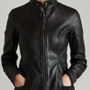 Sienna Leather Black Jacket – Women’s Real Leather Jacket - Black