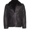 Black B3 Bomber Aviator Shearling Jacket - Black