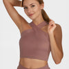 Criss Cross Tennis Crop Top Made in USA - Rosy