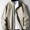 Men's Plus Size Casual Lightweight Bomber Jacket - Khaki