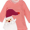 Children's Striped Long Sleeve Dress - Striped Hat Dress
