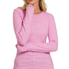 Zenana Ribbed Long Sleeve Round Neck T-Shirt - MAUVE