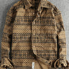 Men's Button Up Long Sleeve Shirt - Khaki
