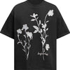 Men's Graphic Round Neck Short Sleeve T-Shirt - Black