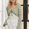 ADORA Long Sleeves Sweater Top - SAGE/IVORY