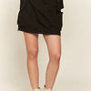ADORA Drawstring Skort with Pockets - Black