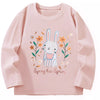 Children's Cute Rabbit Long Sleeve T-Shirt - Apricot