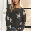 ADORA Full Size Lightweight Loose Knit Sweater Plus Size - CHARCOAL