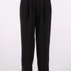 GeeGee High-Waisted Pleated Pants - Black
