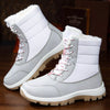 Winter Waterproof Snow Boots with Warm Fur Lining - White
