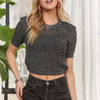 ADORA Lightweight Sweater Crop Top - GREY