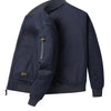 Men's Plus Size Casual Lightweight Bomber Jacket - Navy