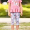 Children's Unicorn Top and Pants Two-Piece Set - Blush Pink